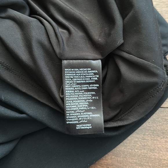 Bebe Bodycon Silver Black Stripe Back-Zip Dress S NWOT - Picture 8 of 8